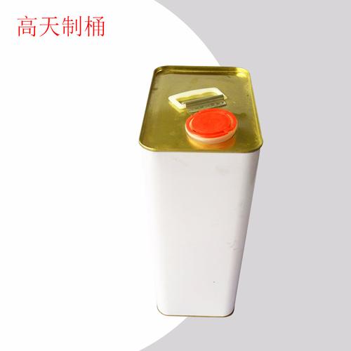 4升方桶厂家供应 各厚度粉末卡箍4l方桶 金属包装容器