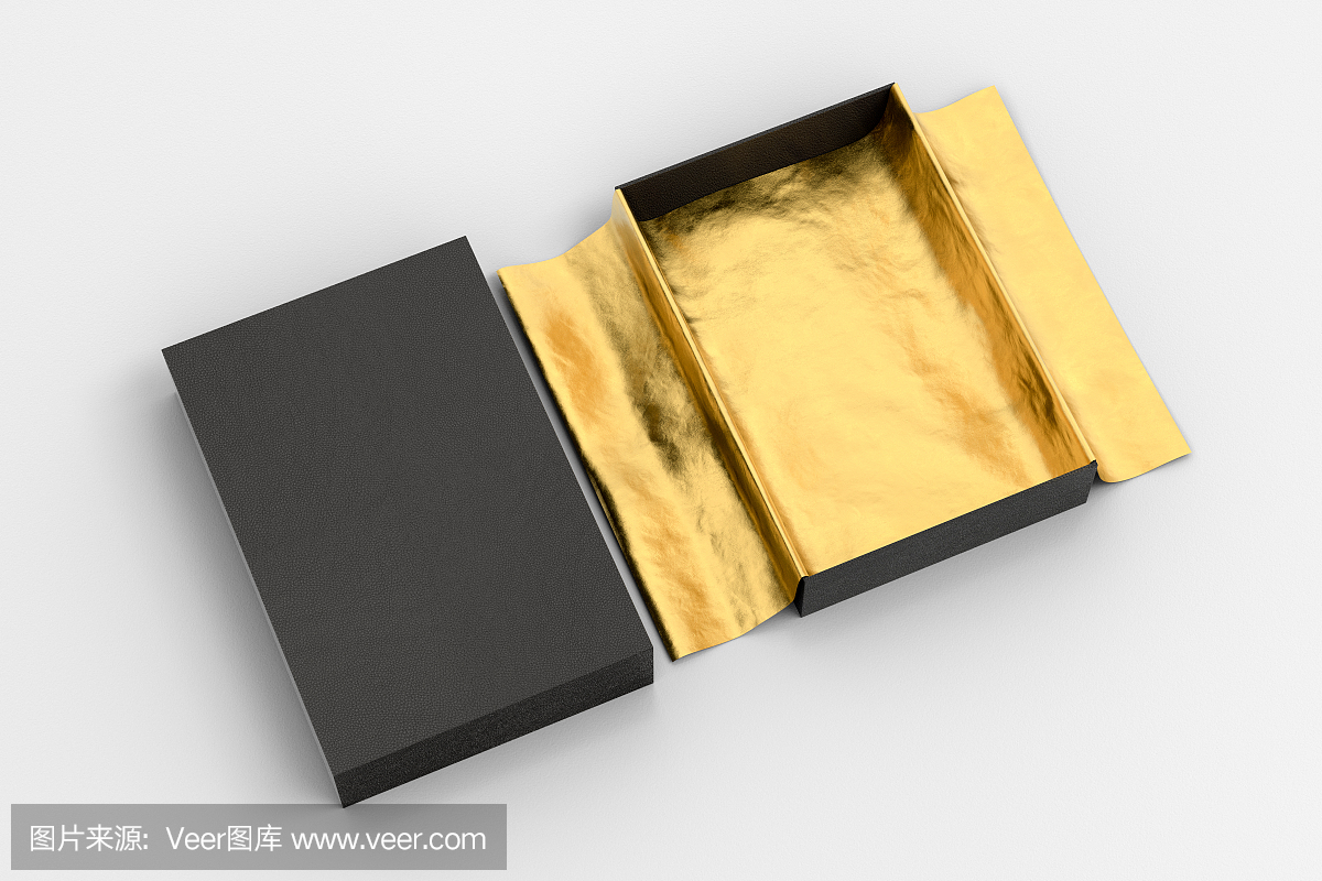 礼盒模型与展开包装纸